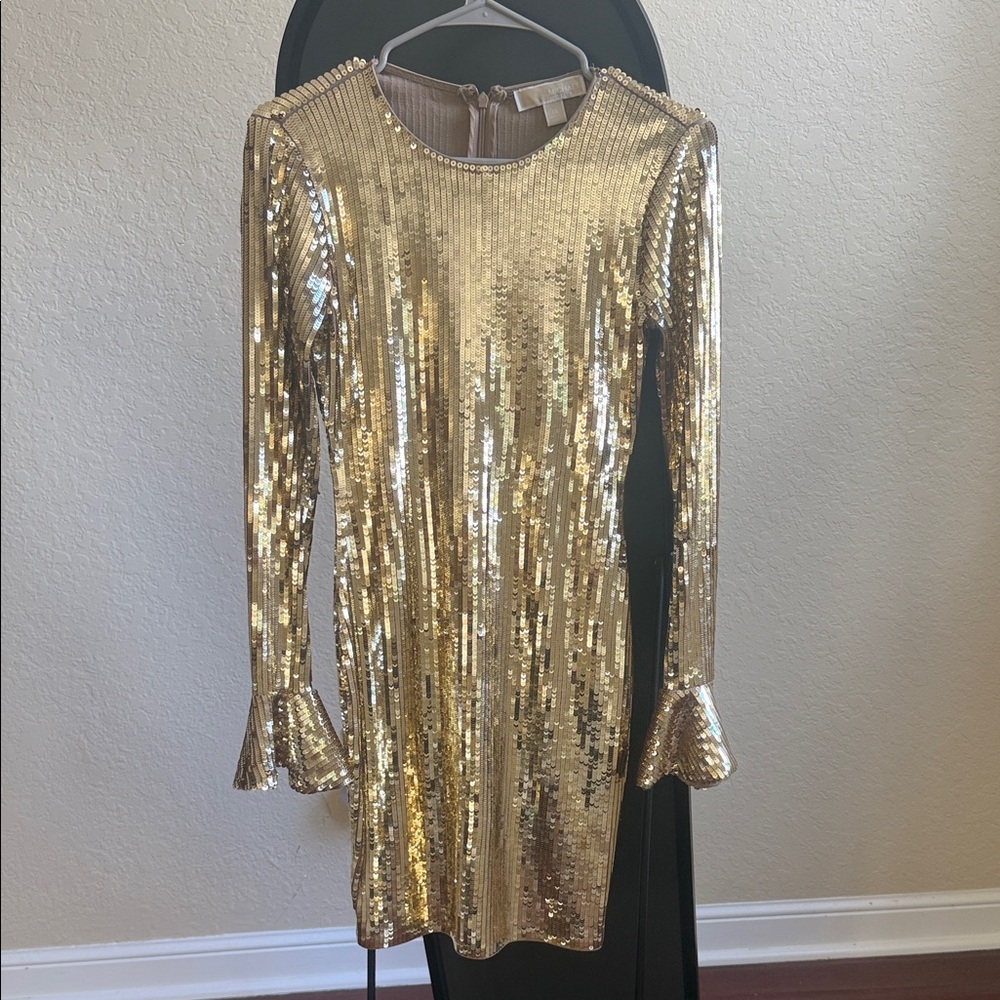 Michael Kors Gold Sequin Top
